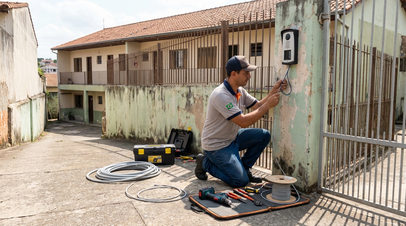 Instalacao de interfone residencial em Franca‑SP