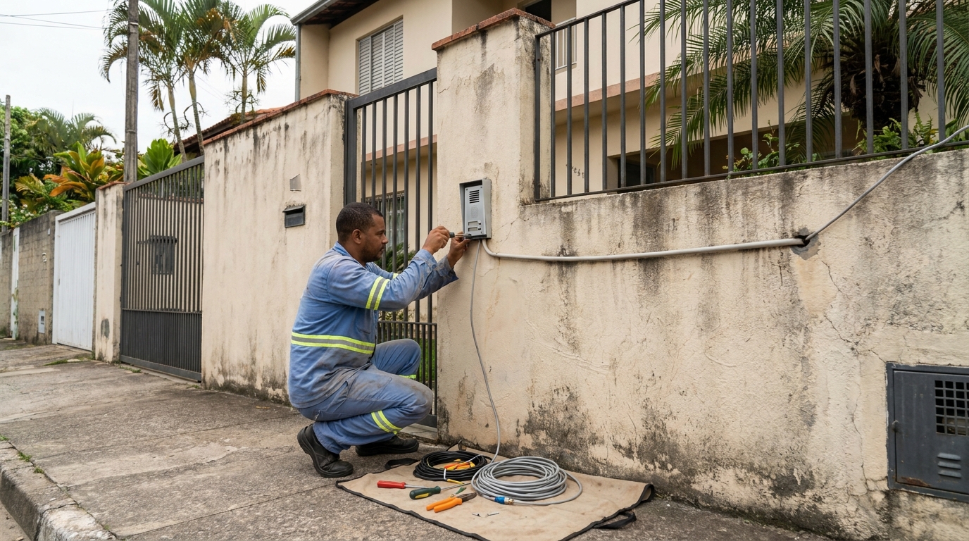 Instalacao de video porteiro em Franca‑SP